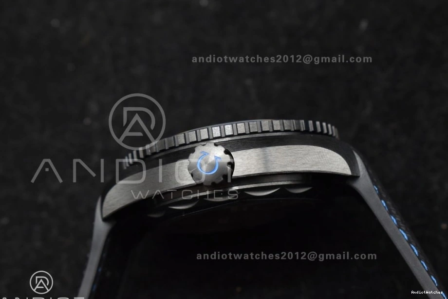 Planet on 1:1 HighQuality Black 45.5mm 1023 A8906 Black Deep Ocean Clone Strap Super Blue Ceramic Edition VSF Best Real Nylon 0704